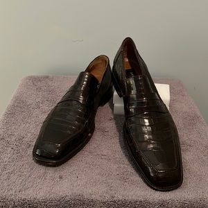 Mezlan genuine crocodile loafers